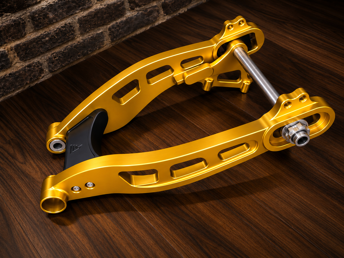 PF Mako Billet Swing Arm - 2009+ Touring (Engineer Certified) *Includes Matching Brake Mounts!
