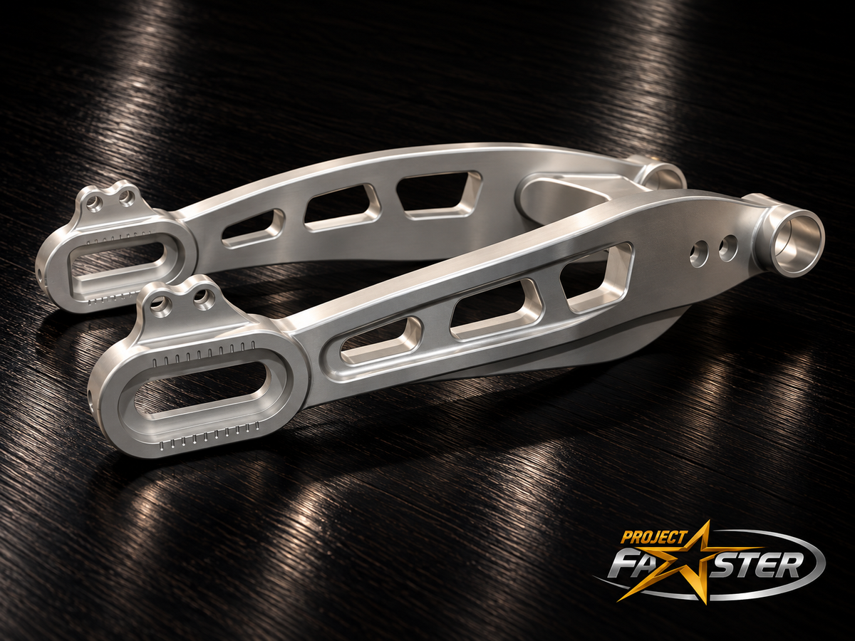 PF Mako Billet Swing Arm - 2009+ Touring (Engineer Certified) *Includes Matching Brake Mounts!