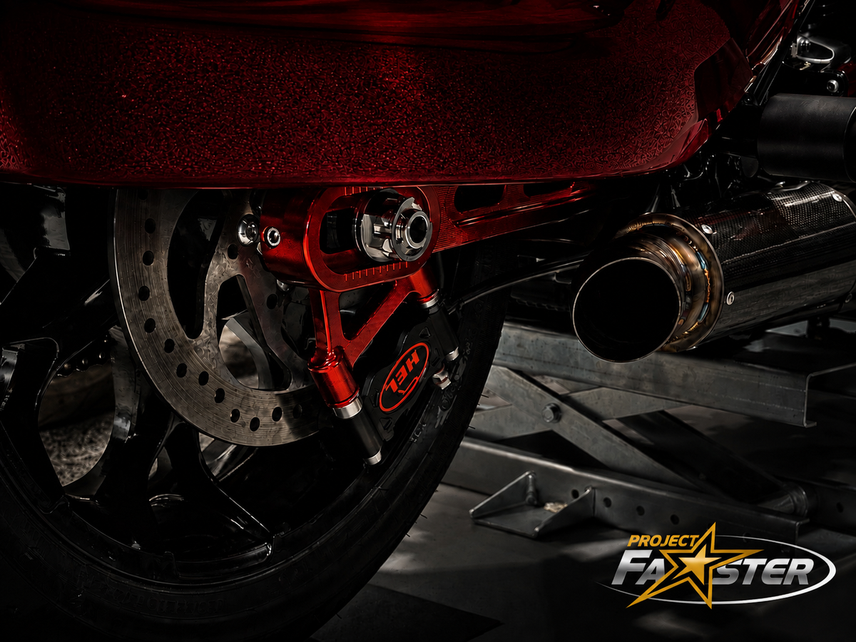 PF Mako Billet Swing Arm - 2009+ Touring (Engineer Certified) *Includes Matching Brake Mounts!