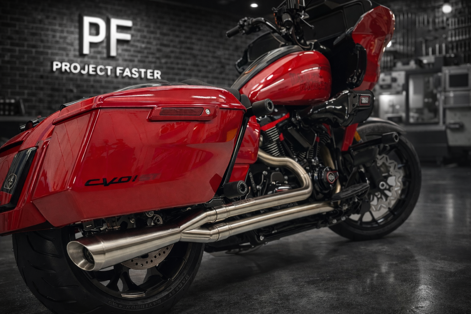 PF Liberator High-HP Exhaust — 2017+ Touring (Full Length)