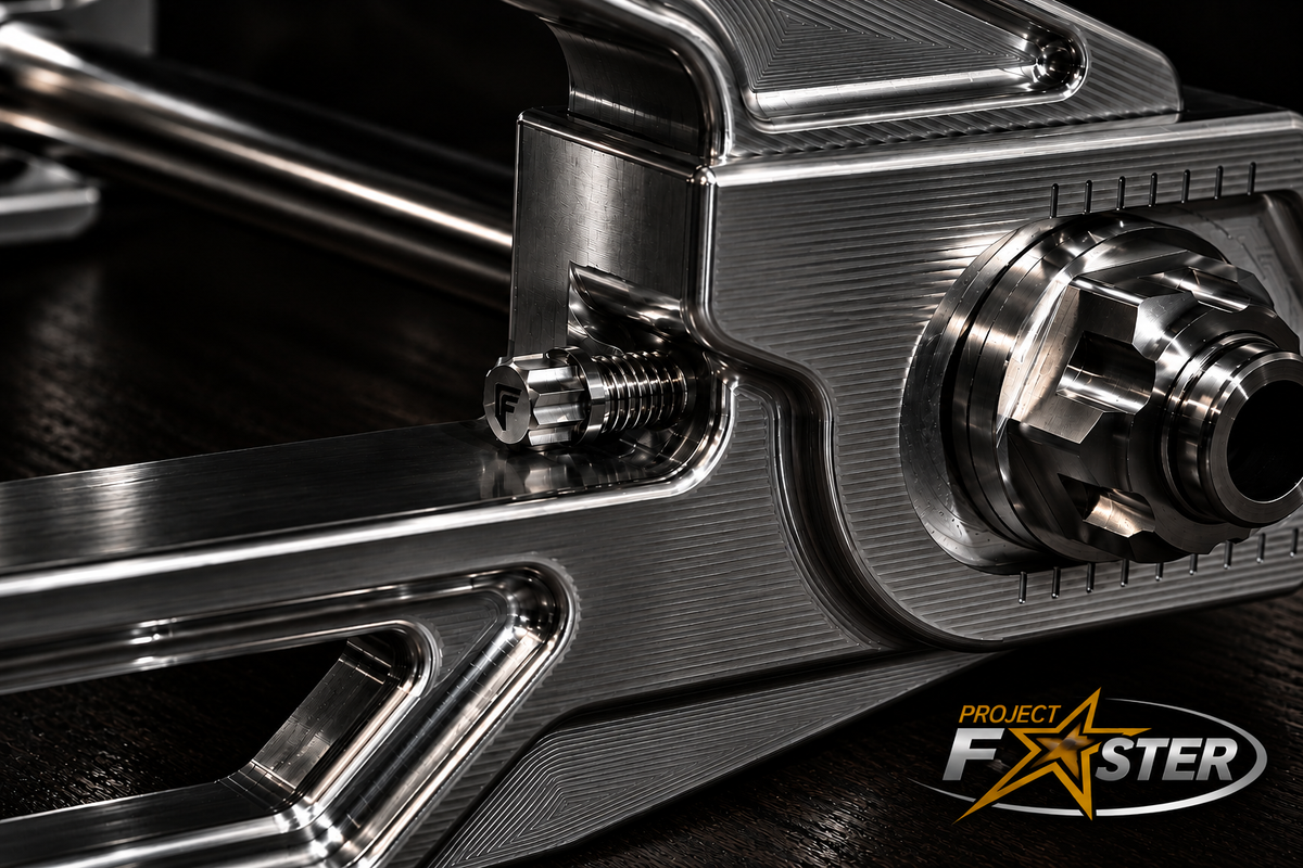 Vector Billet Swing Arm - 2018+ Softail (Engineer Certified) *Includes Matching Brake Mounts!