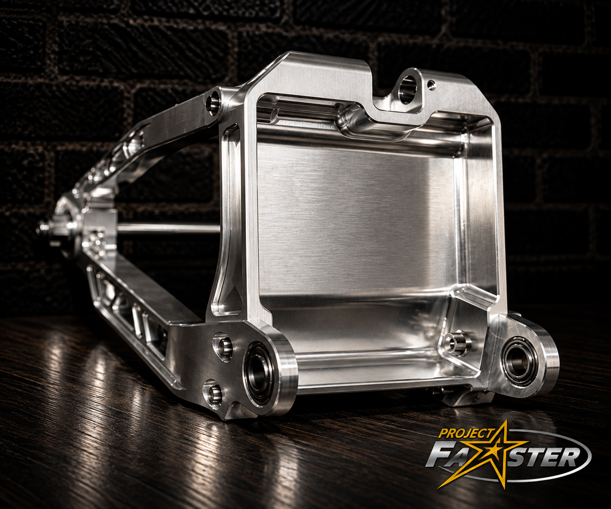 Vector Billet Swing Arm - 2018+ Softail (Engineer Certified) *Includes Matching Brake Mounts!