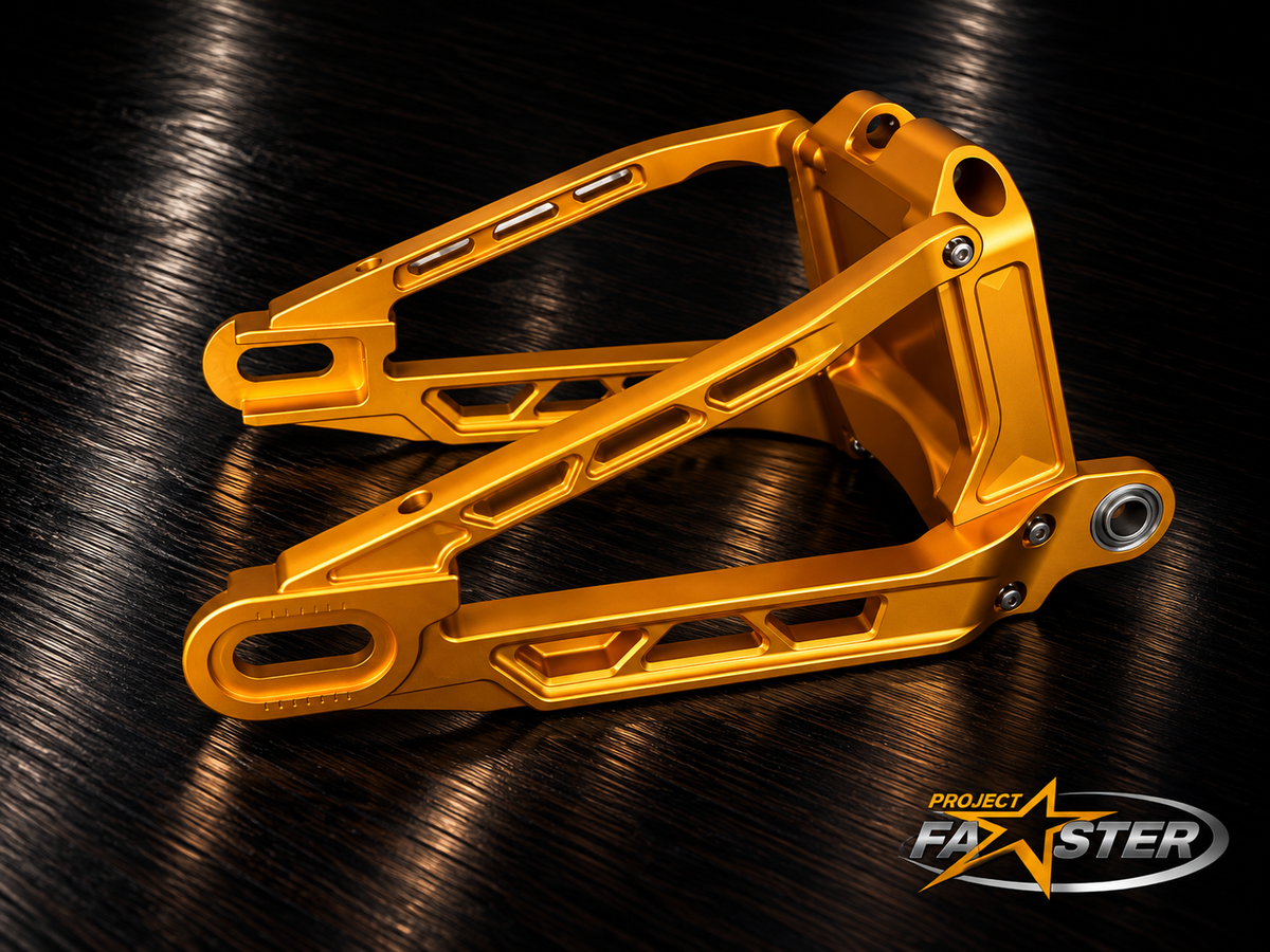 Vector Billet Swing Arm - 2018+ Softail (Engineer Certified) *Includes Matching Brake Mounts!