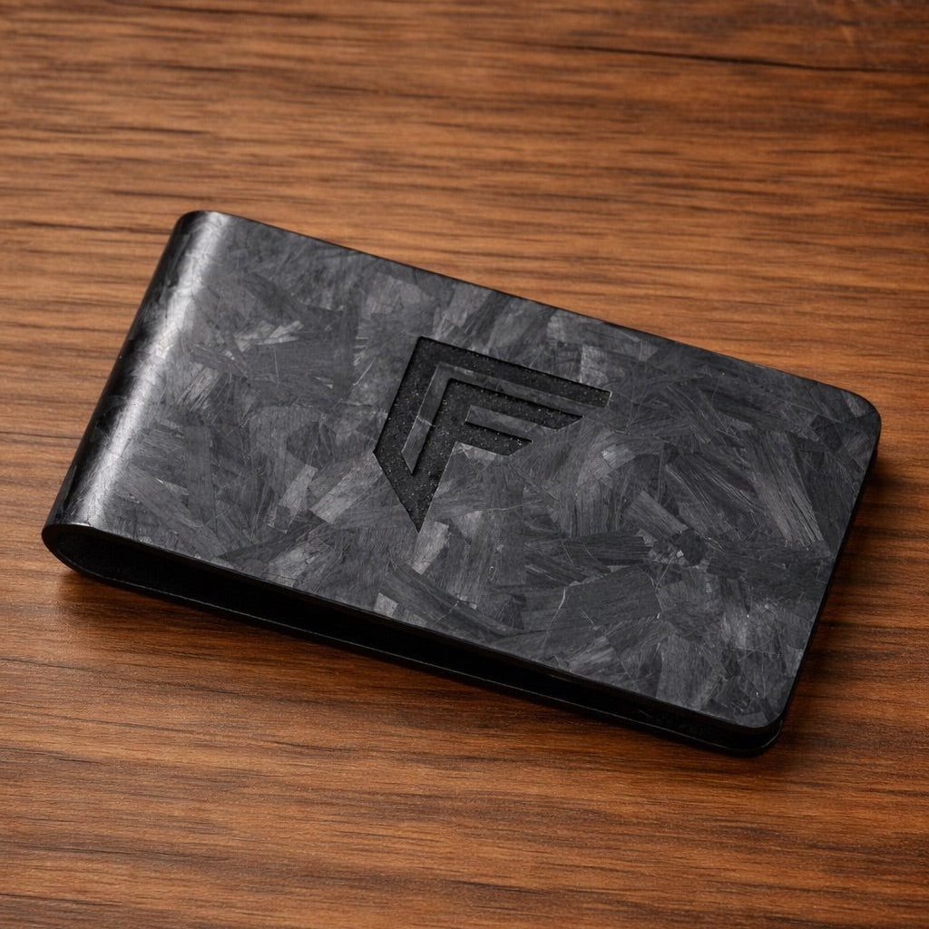 PF STASH Forged Carbon Money Clip