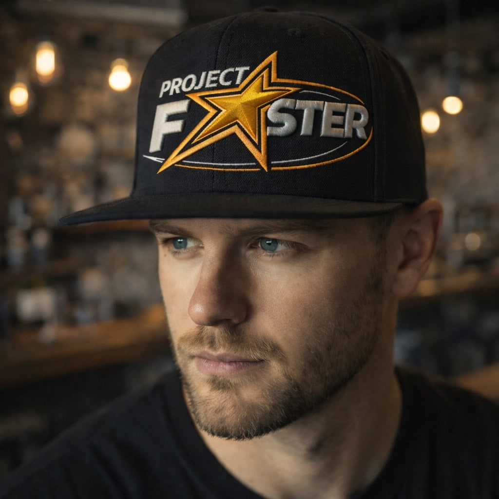 PF Flat Brim Snapback w Star Logo