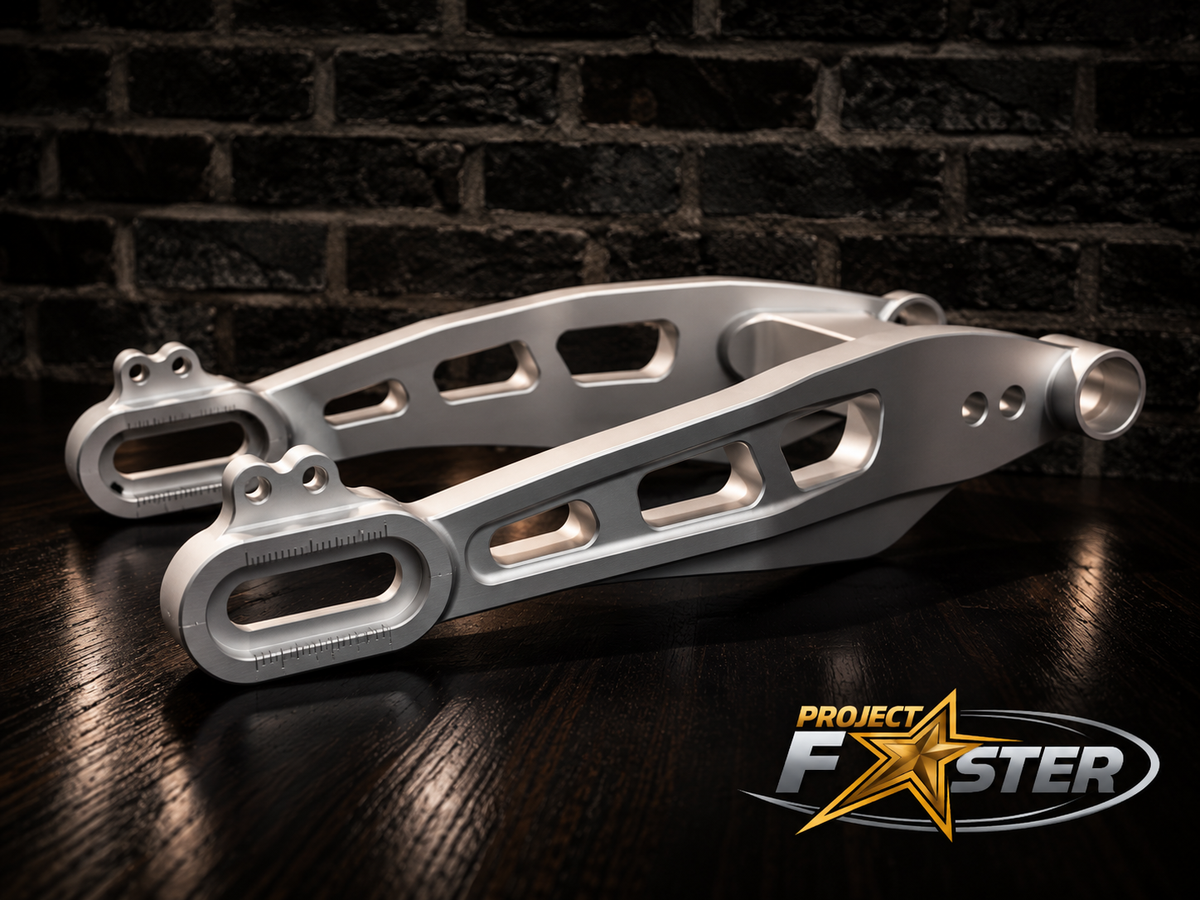 PF Mako Billet Swing Arm - 2009+ Touring (Engineer Certified) *Includes Matching Brake Mounts!