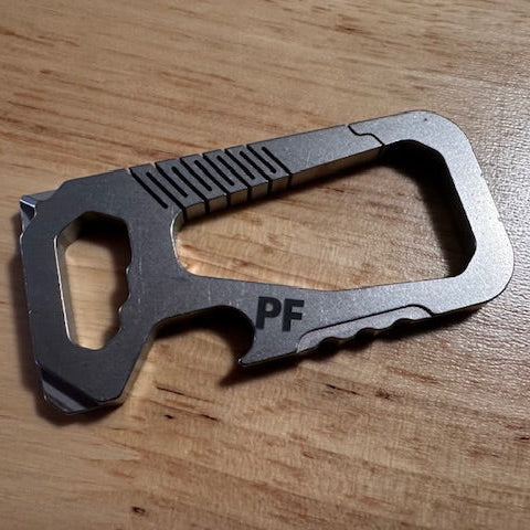 PF TETHER Titanium Multi-Tool Carabiner