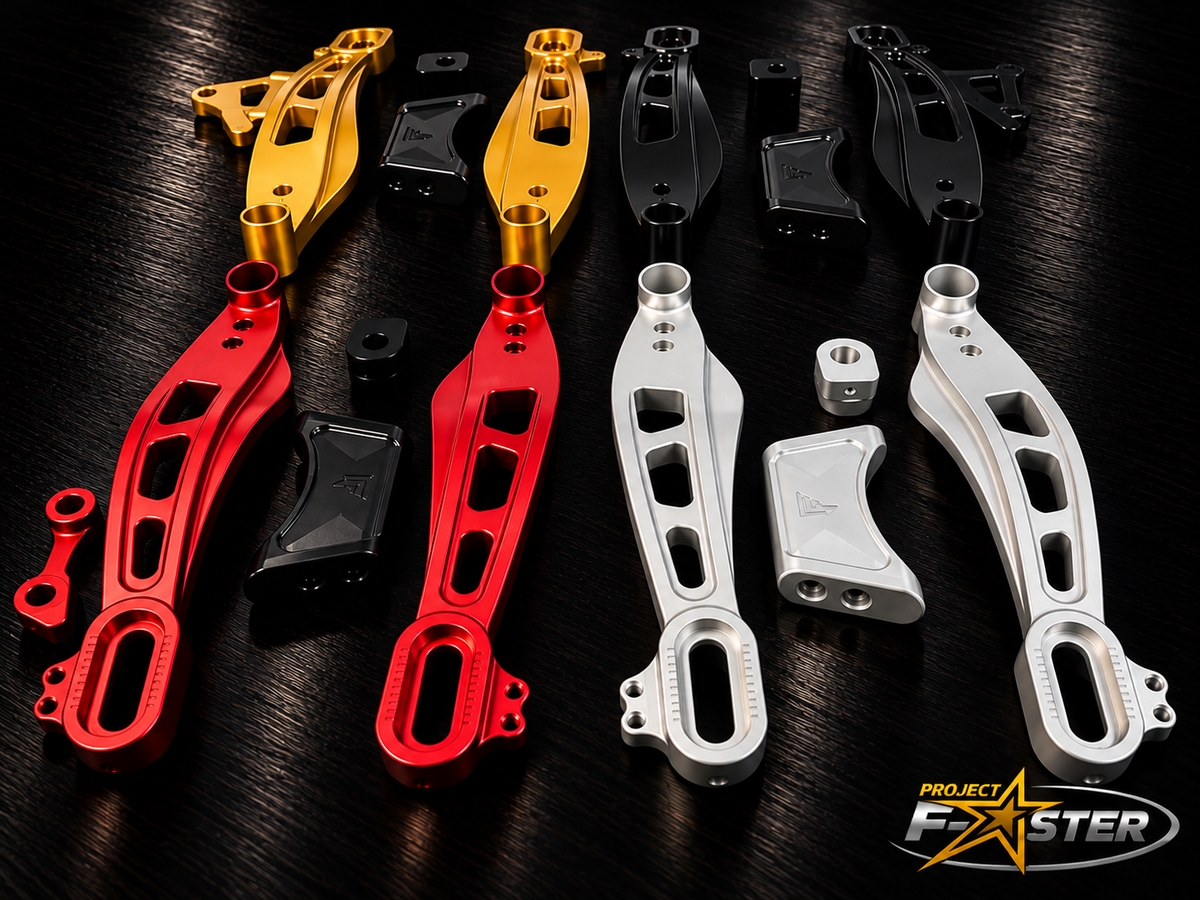 PF Mako Billet Swing Arm - 2009+ Touring (Engineer Certified) *Includes Matching Brake Mounts!