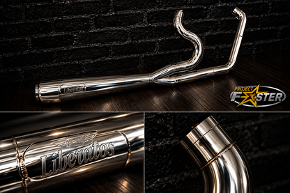 PF Liberator High-HP Exhaust — 2017+ Touring (Full Length)