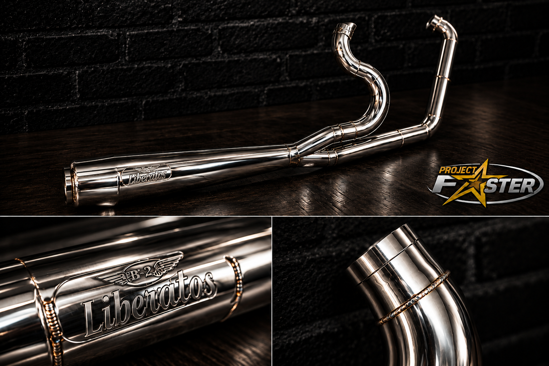 PF Liberator High-HP Exhaust — 2018+ Softail (Full Length)