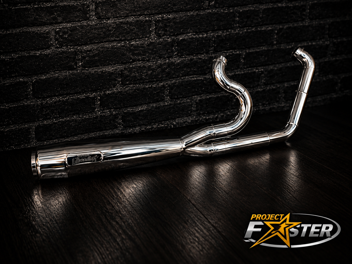 PF Liberator High-HP Exhaust — 2018+ Softail (Full Length)