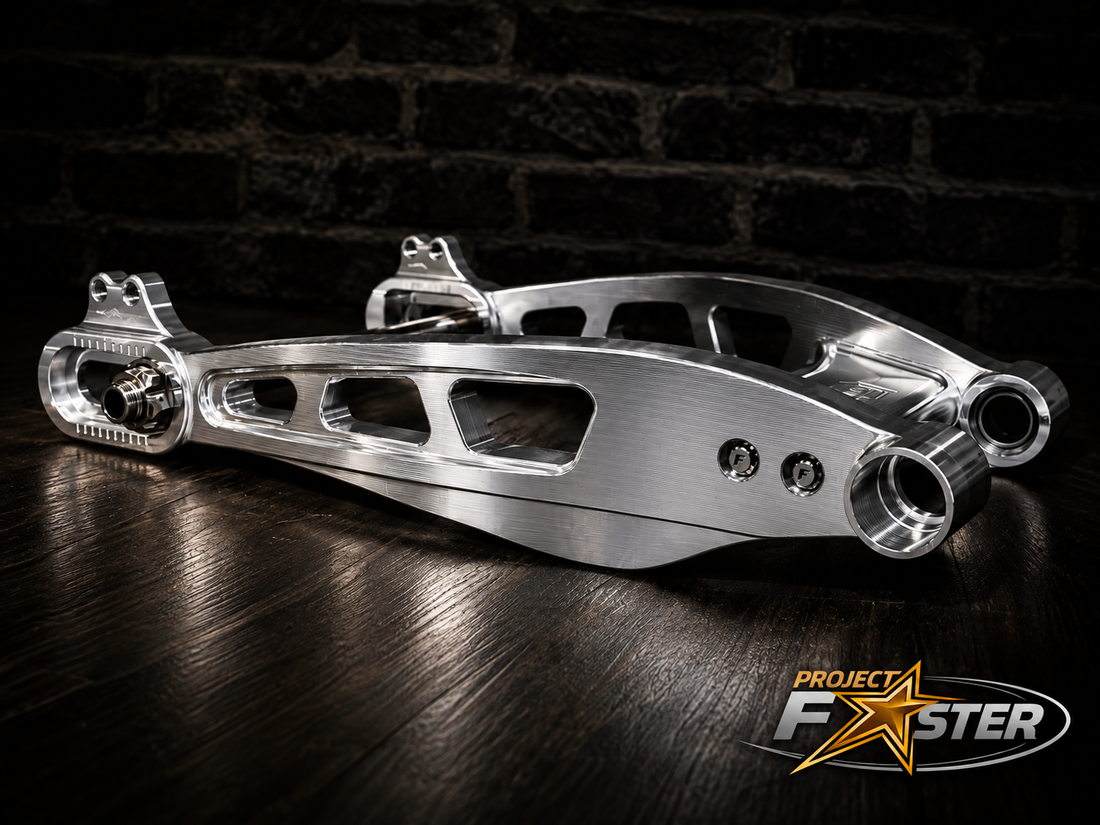 PF Mako Billet Swing Arm - 2009+ Touring (Engineer Certified) *Includes Matching Brake Mounts!