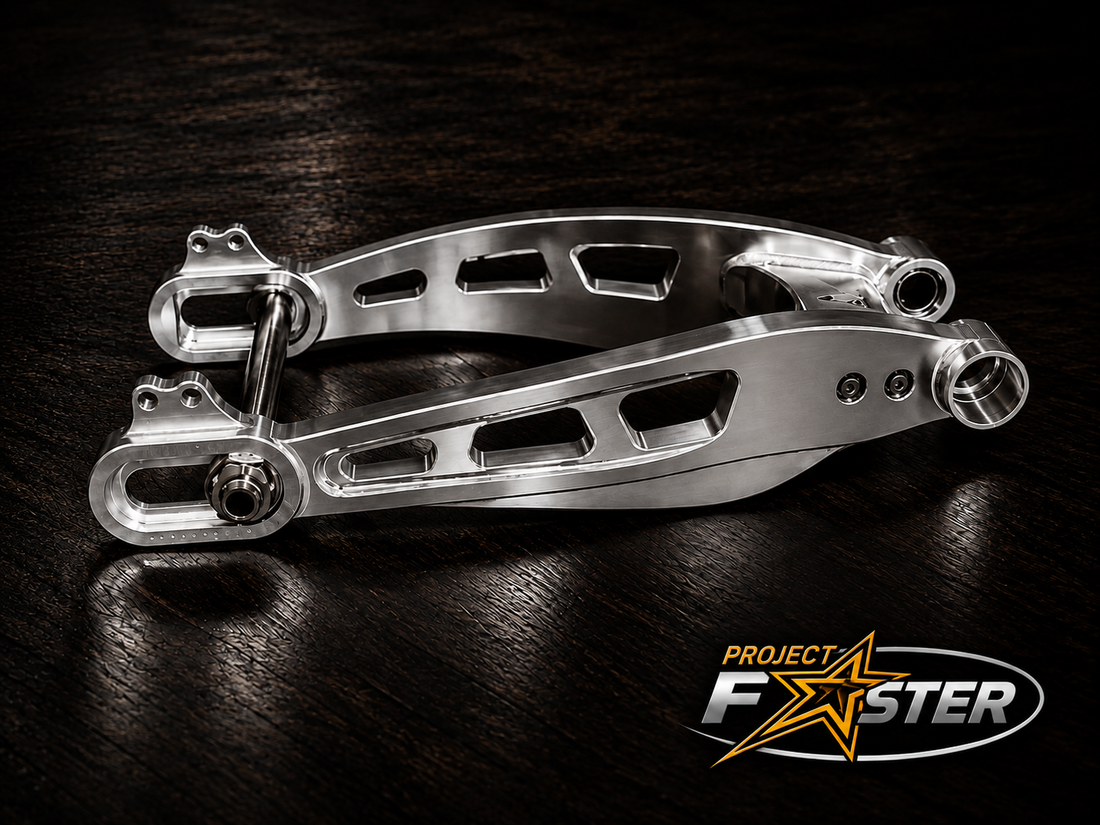 PF Mako Billet Swing Arm - 2009+ Touring (Engineer Certified) *Includes Matching Brake Mounts!
