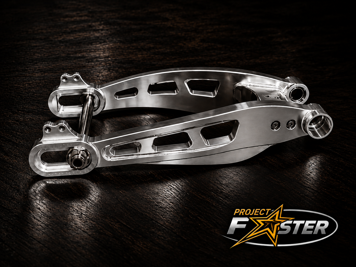 PF Mako Billet Swing Arm - 2009+ Touring (Engineer Certified) *Includes Matching Brake Mounts!