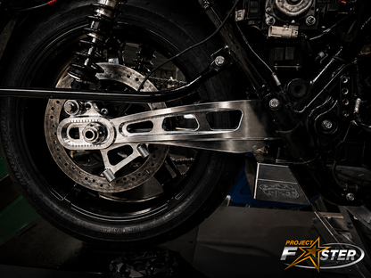 PF Mako Billet Swing Arm - 2009+ Touring (Engineer Certified) *Includes Matching Brake Mounts!