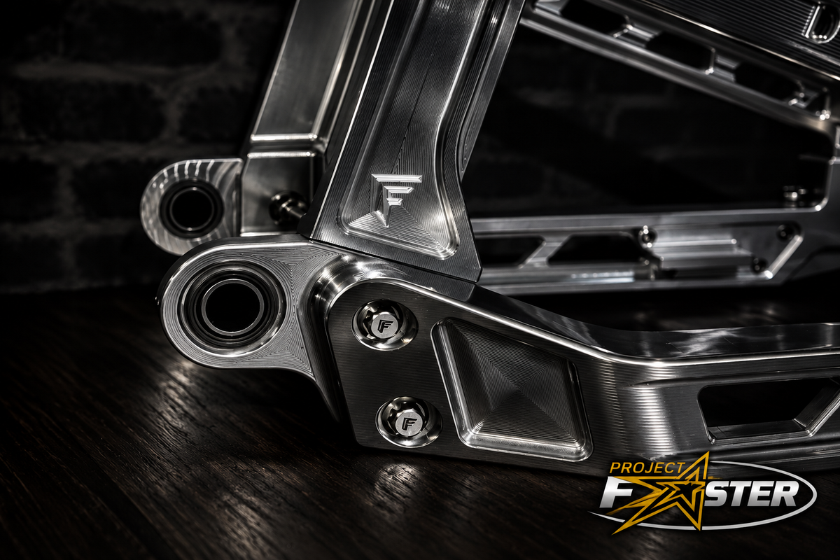 Vector Billet Swing Arm - 2018+ Softail (Engineer Certified) *Includes Matching Brake Mounts!