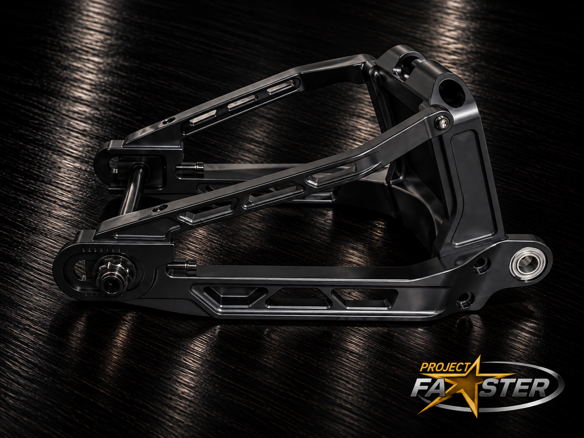 Vector Billet Swing Arm - 2018+ Softail (Engineer Certified) *Includes Matching Brake Mounts!